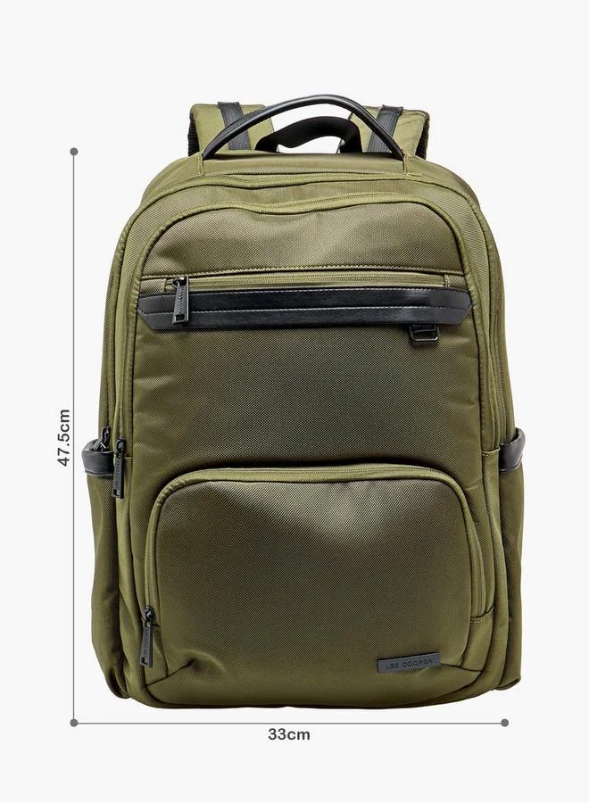 لي كوبر Textured Backpack With Adjustable Shoulder Straps